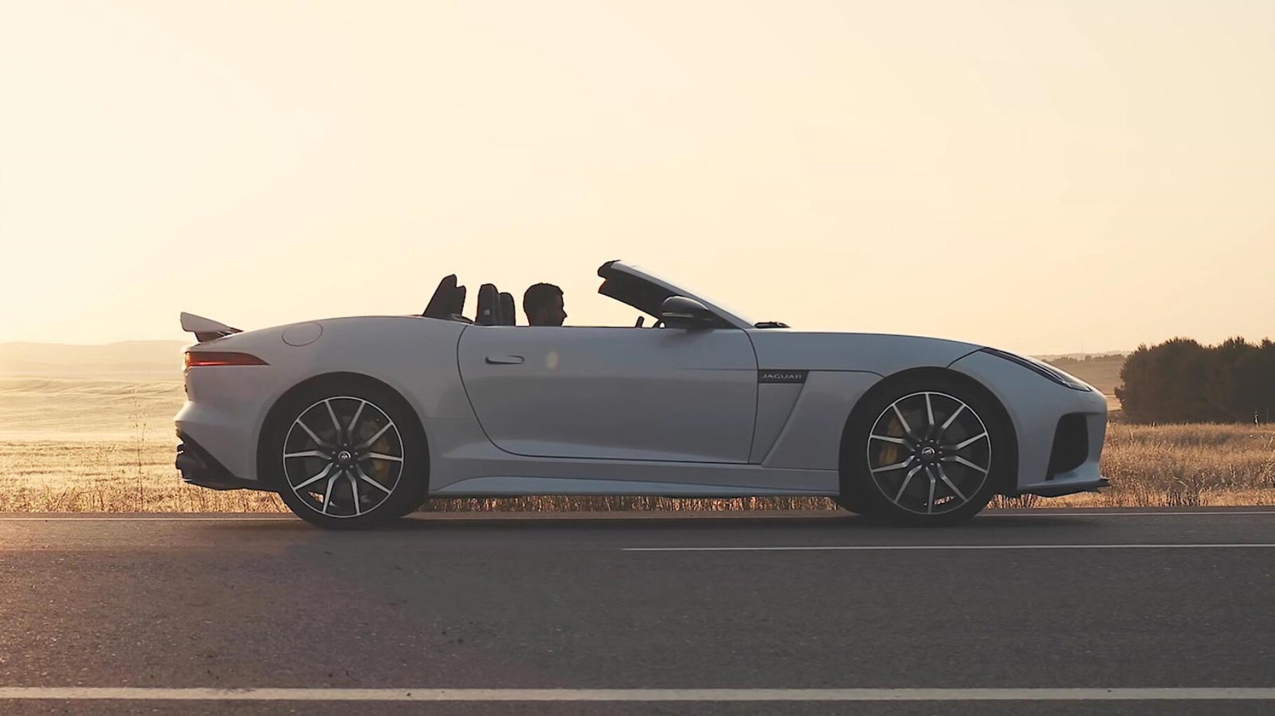 f-TYPE Driving on Road.